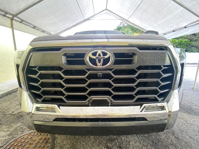 front k40 laser jammers on a 2022 toyota tundra 1794 edition