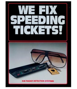 We Fix Speeding Tickets Ad.